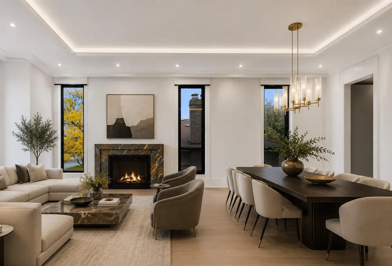 Kaizen Construction Group custom home — interior finishes